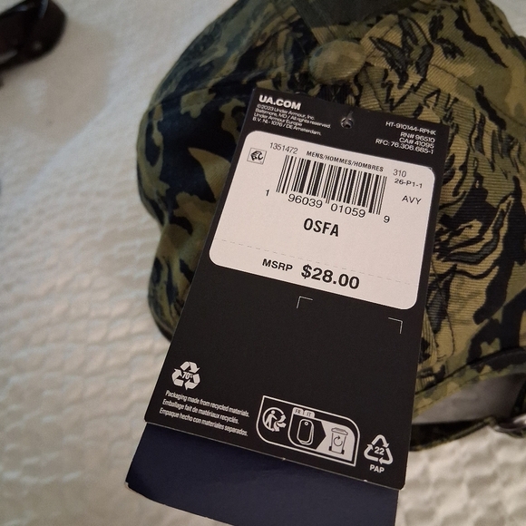 Under Armour Men's Camo hat adjustable - Picture 4 of 6